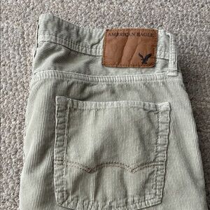 American Eagle Outfitters Men's Cream Corduroy Pants